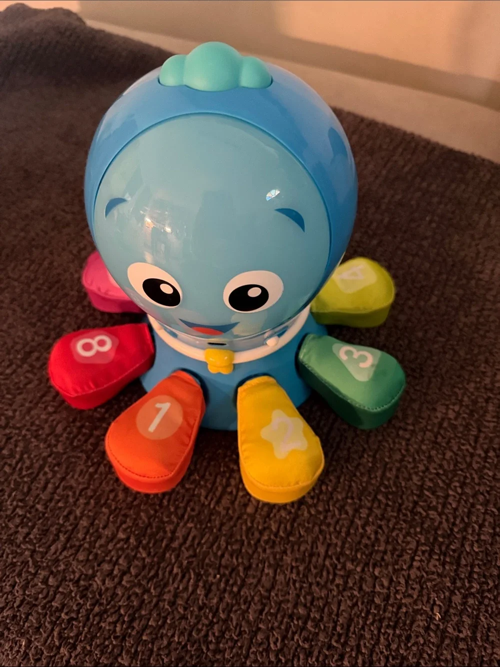 Blue Octopus Counting Toy - Colorful Learning Playset
